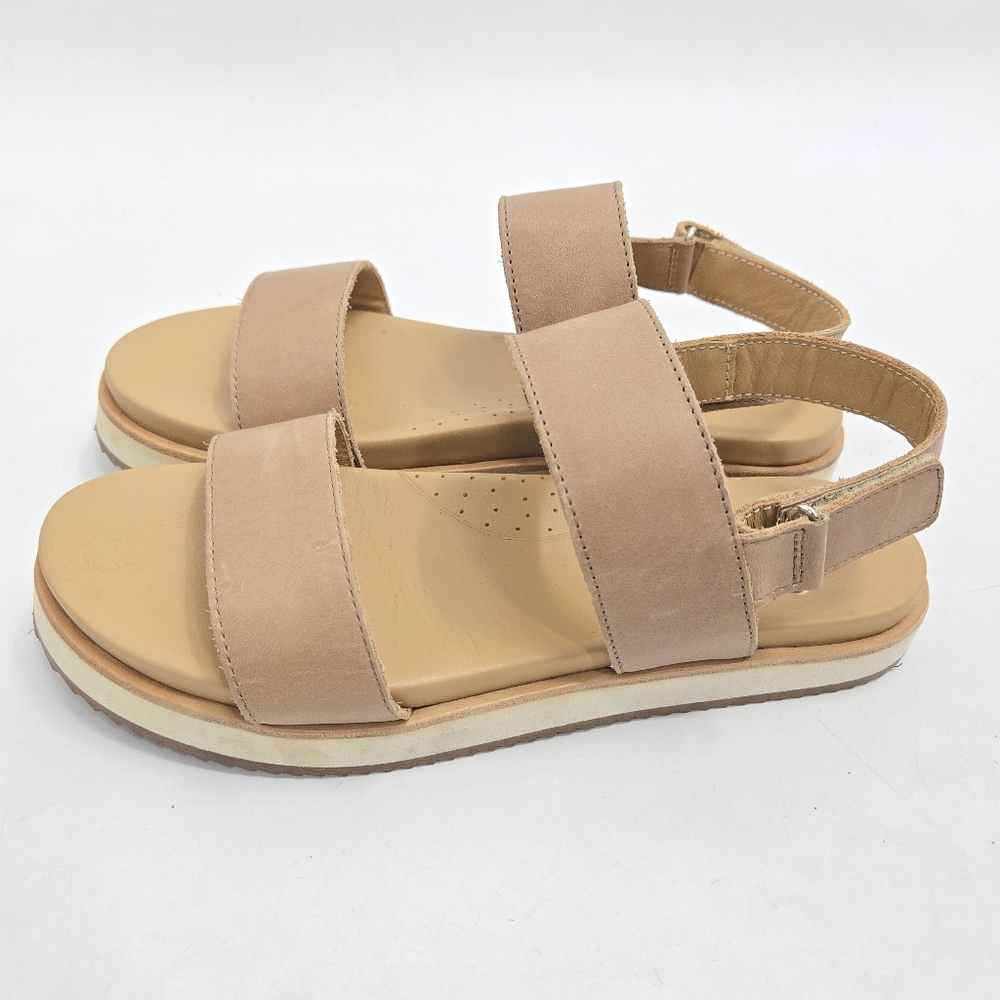 Nisolo Go To 2.0 Sandals Almond Leather Size 7.5 - Picture 4 of 11